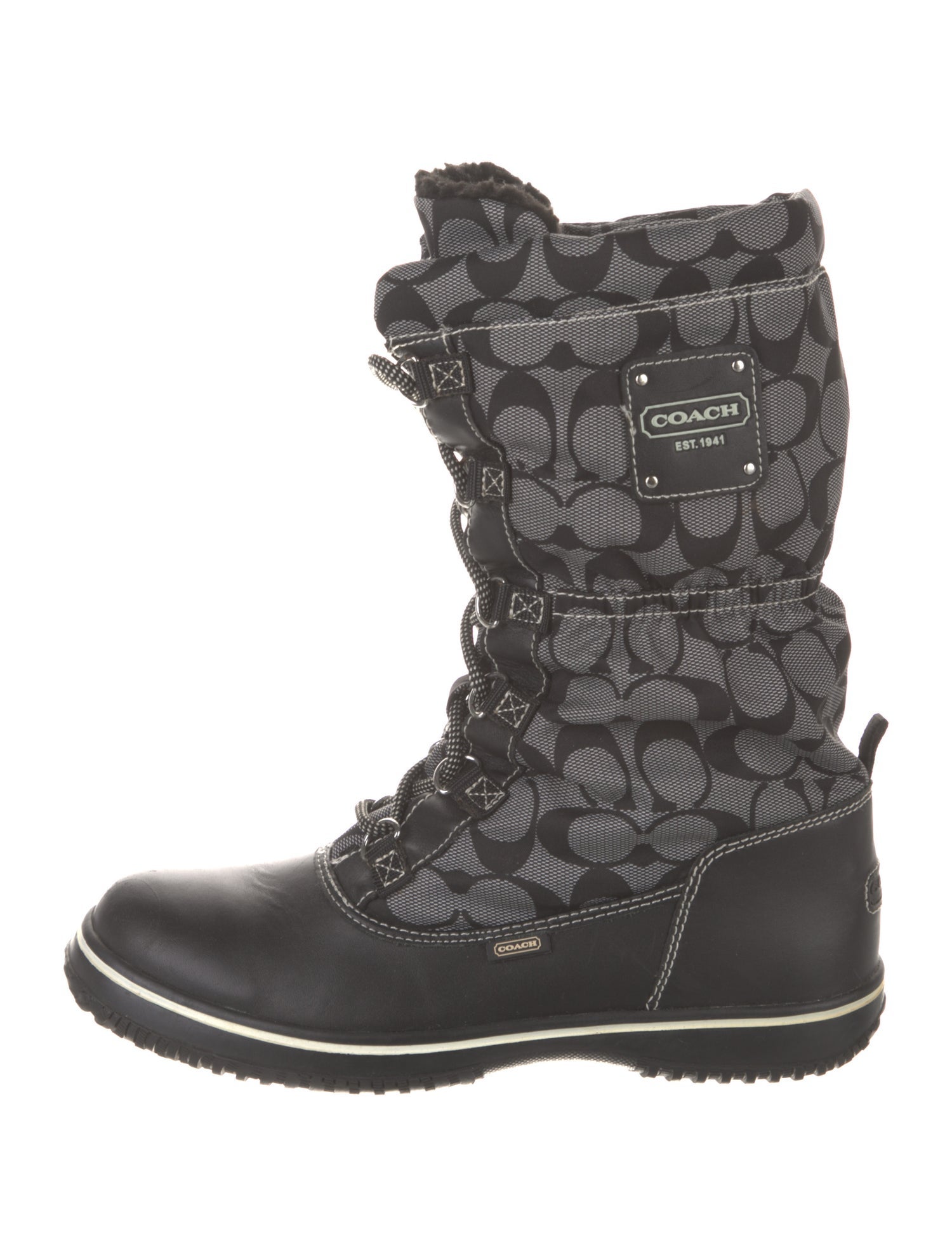 Coach 1941 Nylon Printed Combat Boots