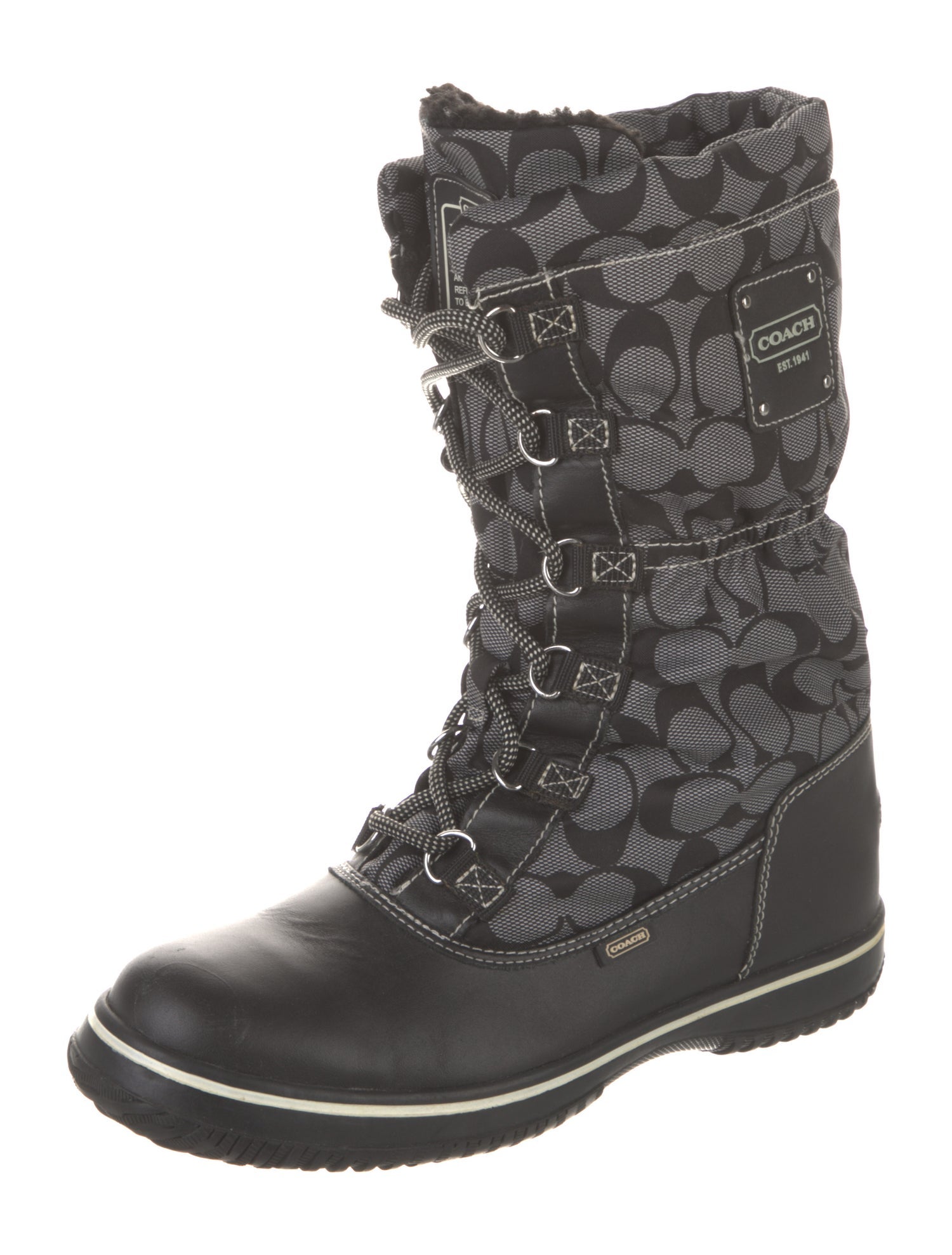 Coach 1941 Nylon Printed Combat Boots