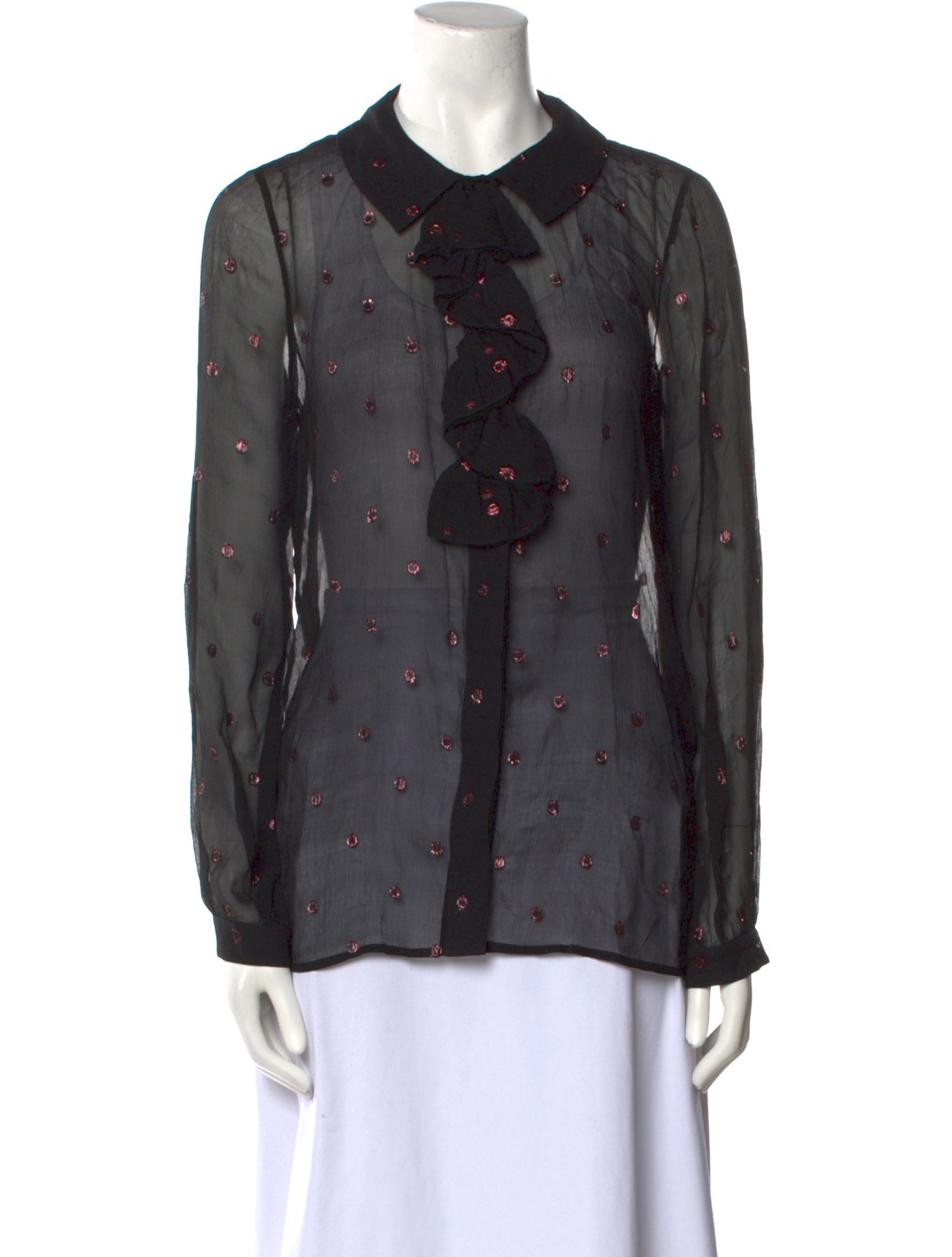 Coach 1941 Silk Printed Button-Up Top