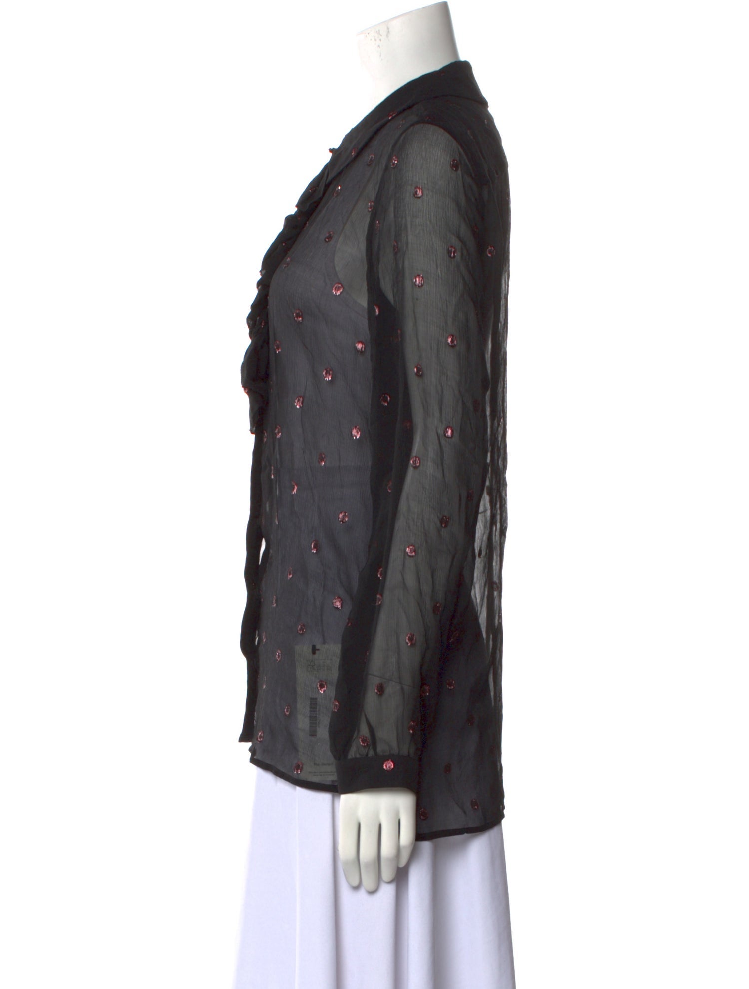 Coach 1941 Silk Printed Button-Up Top