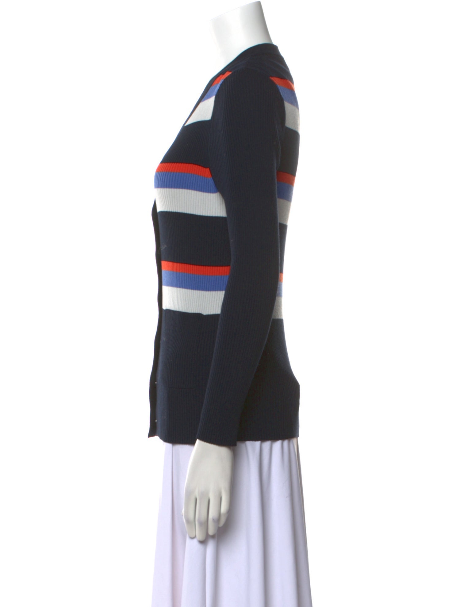 Coach 1941 Striped V-Neck Sweater