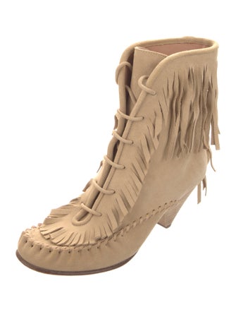 Coach 1941 Suede Lace-Up Boots