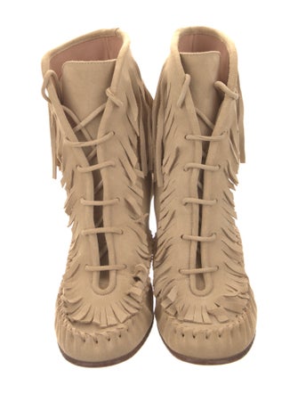 Coach 1941 Suede Lace-Up Boots