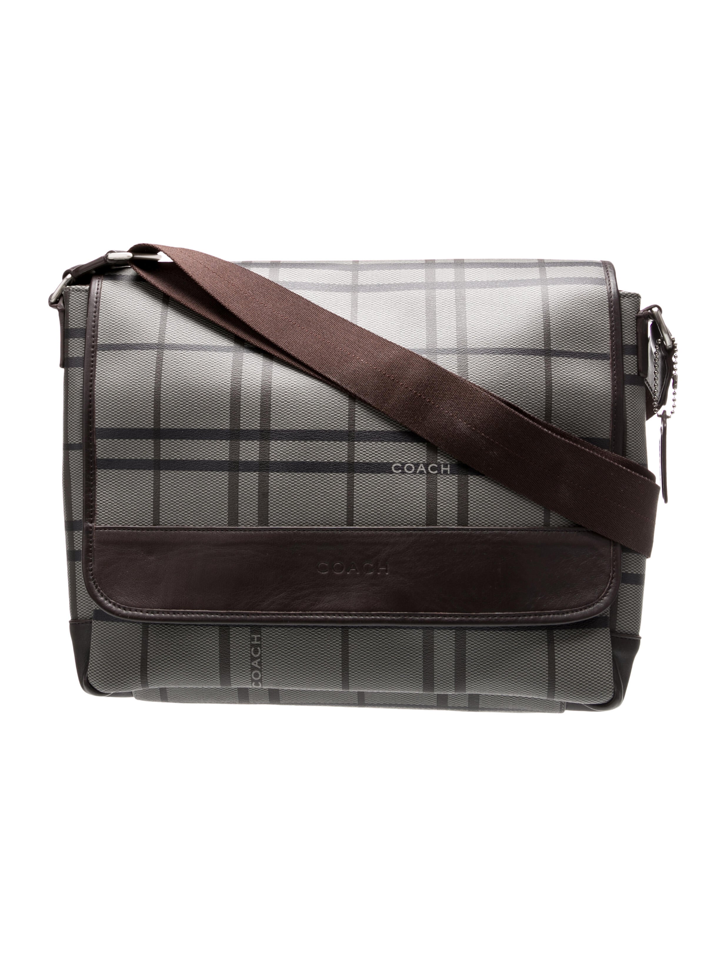 SALE!! COACH 1941 メッセンジャーバッグ Coach 1941 Nylon Leather-Trimmed Messenger Bag - Grey