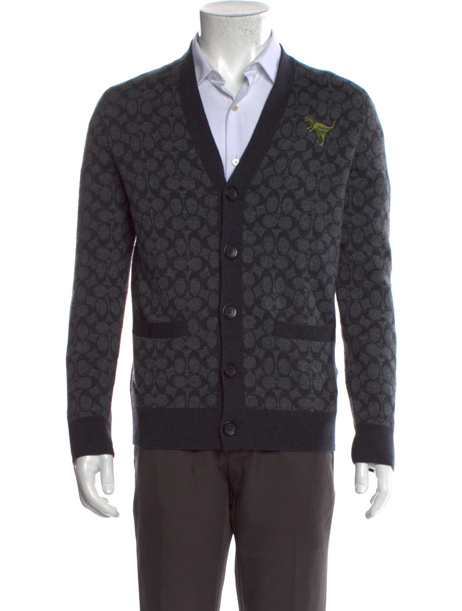 Coach 1941 Wool Printed Cardigan