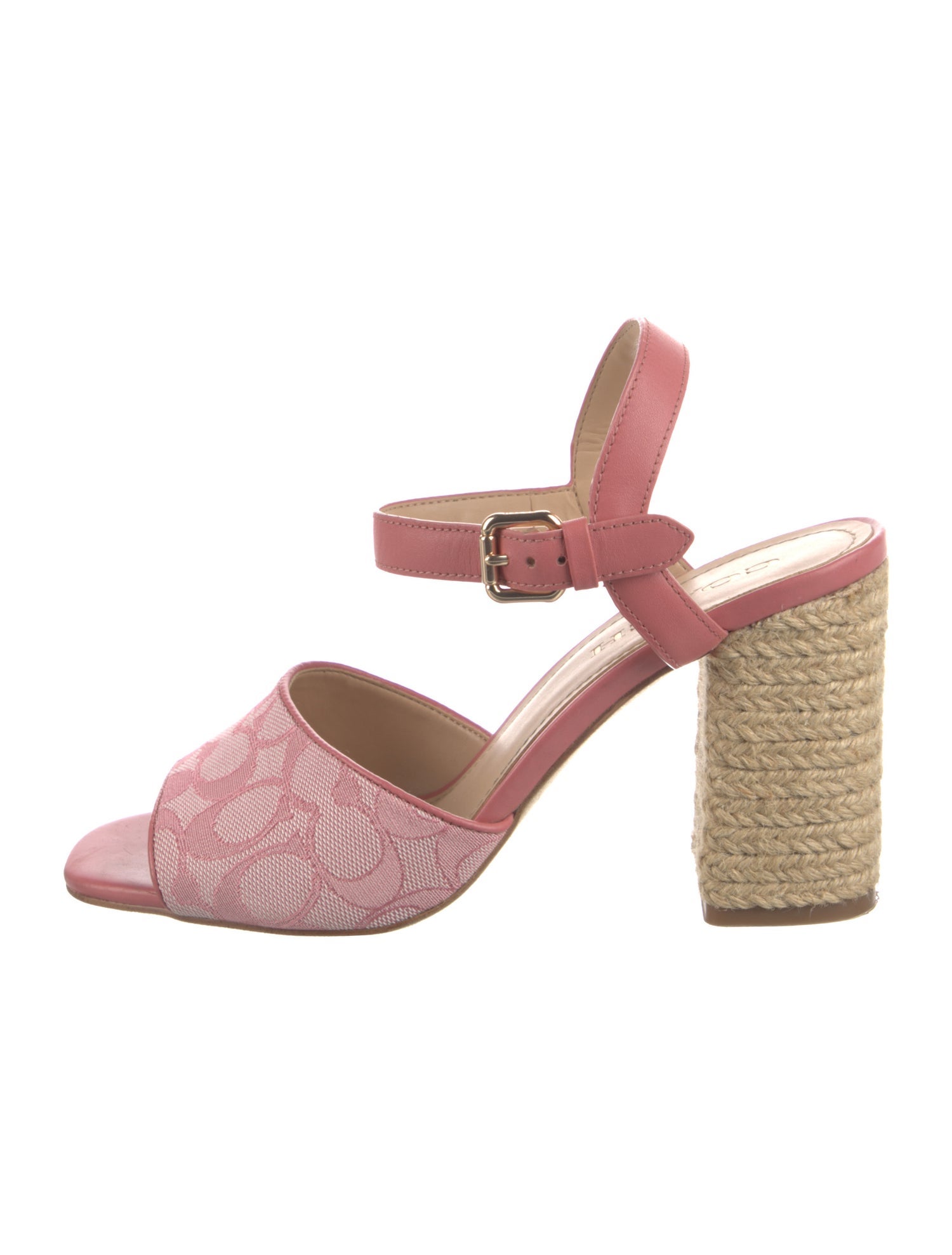 Coach 1941 Leather Floral Print Pumps