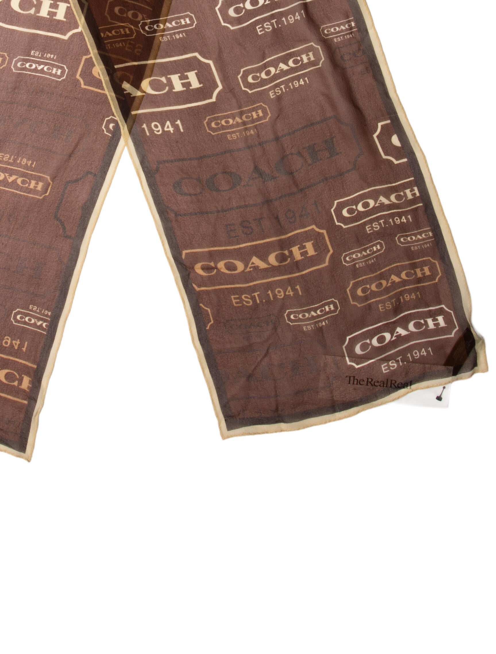 Coach 1941 Silk Printed Scarf