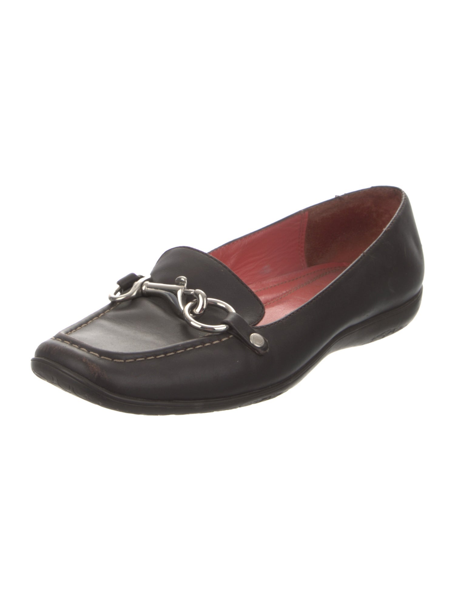 Coach 1941 Leather Embroidered Accent Loafers