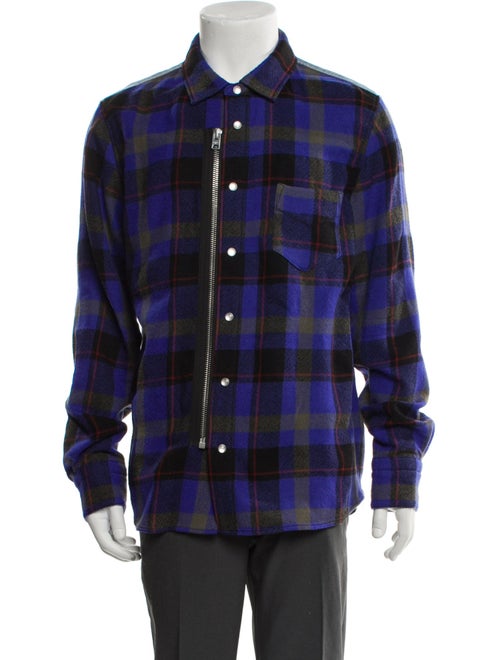 Coach 1941 Wool Plaid Print Trucker Jacket