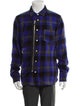 Coach 1941 Wool Plaid Print Trucker Jacket