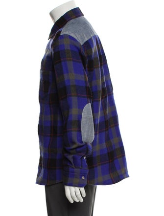 Coach 1941 Wool Plaid Print Trucker Jacket