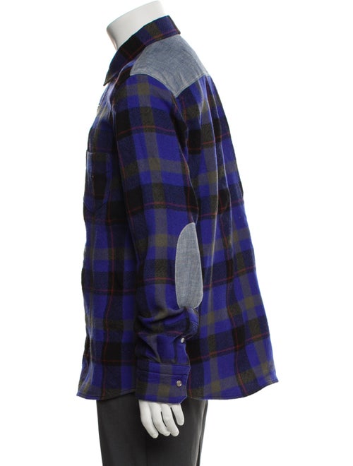 Coach 1941 Wool Plaid Print Trucker Jacket