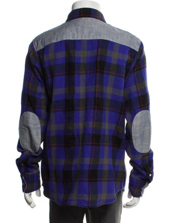 Coach 1941 Wool Plaid Print Trucker Jacket