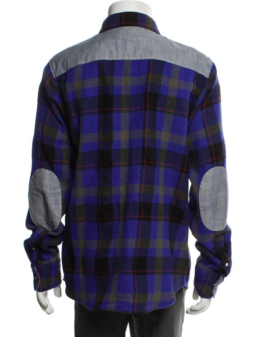 Coach 1941 Wool Plaid Print Trucker Jacket