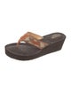 Coach 1941 Leather Flip Flops