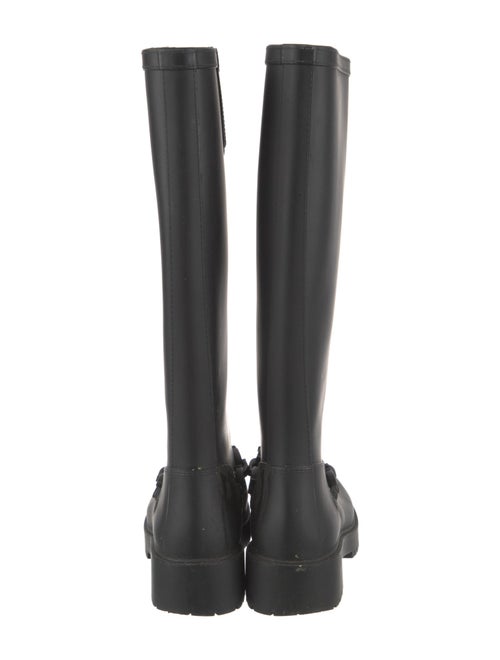 Coach 1941 Rubber Chain-Link Accents Rain Boots