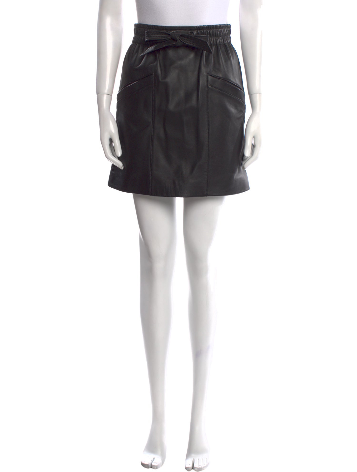 Coach 1941 Leather Mini Skirt