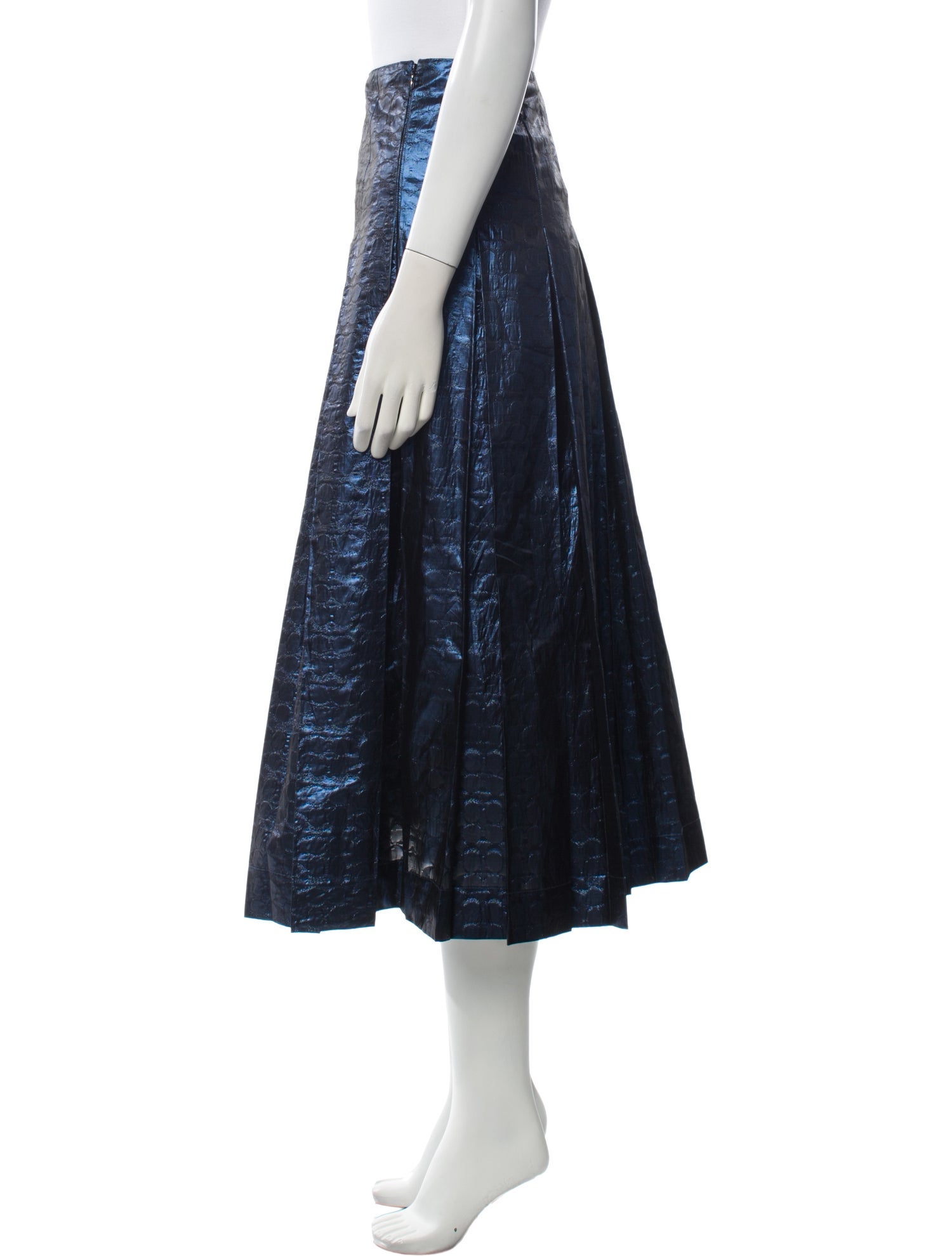 Coach 1941 Pleated Accents Midi Length Skirt