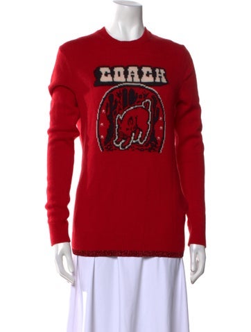 Coach 1941 Knitwear Wool Graphic Print Sweater M