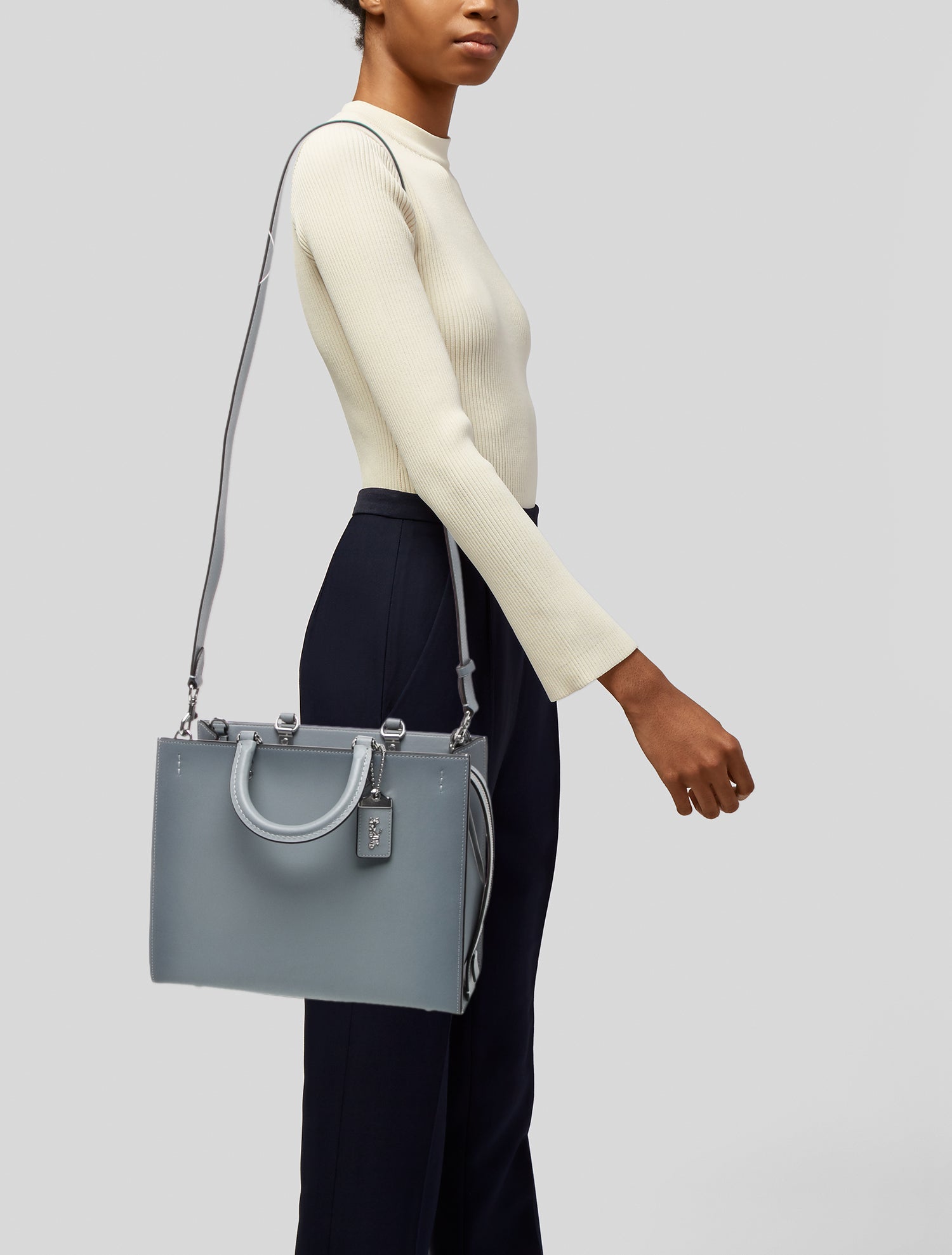 Coach Leather Top Handle Bag