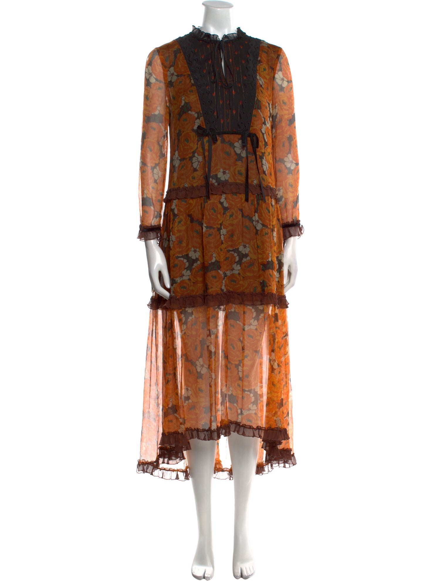 Coach 1941 Silk Long Dress