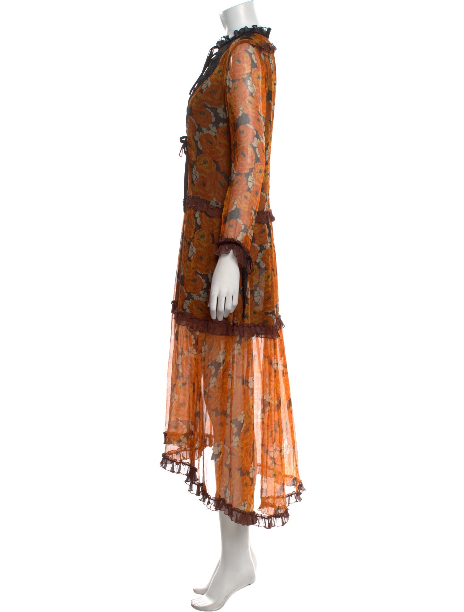 Coach 1941 Silk Long Dress