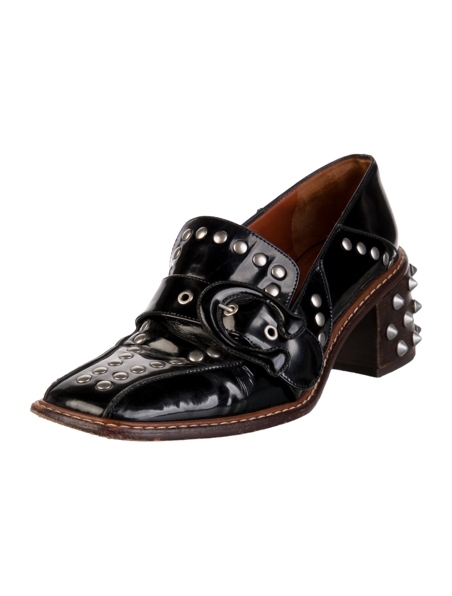 Coach 1941 Patent Leather Studded Accents Pumps