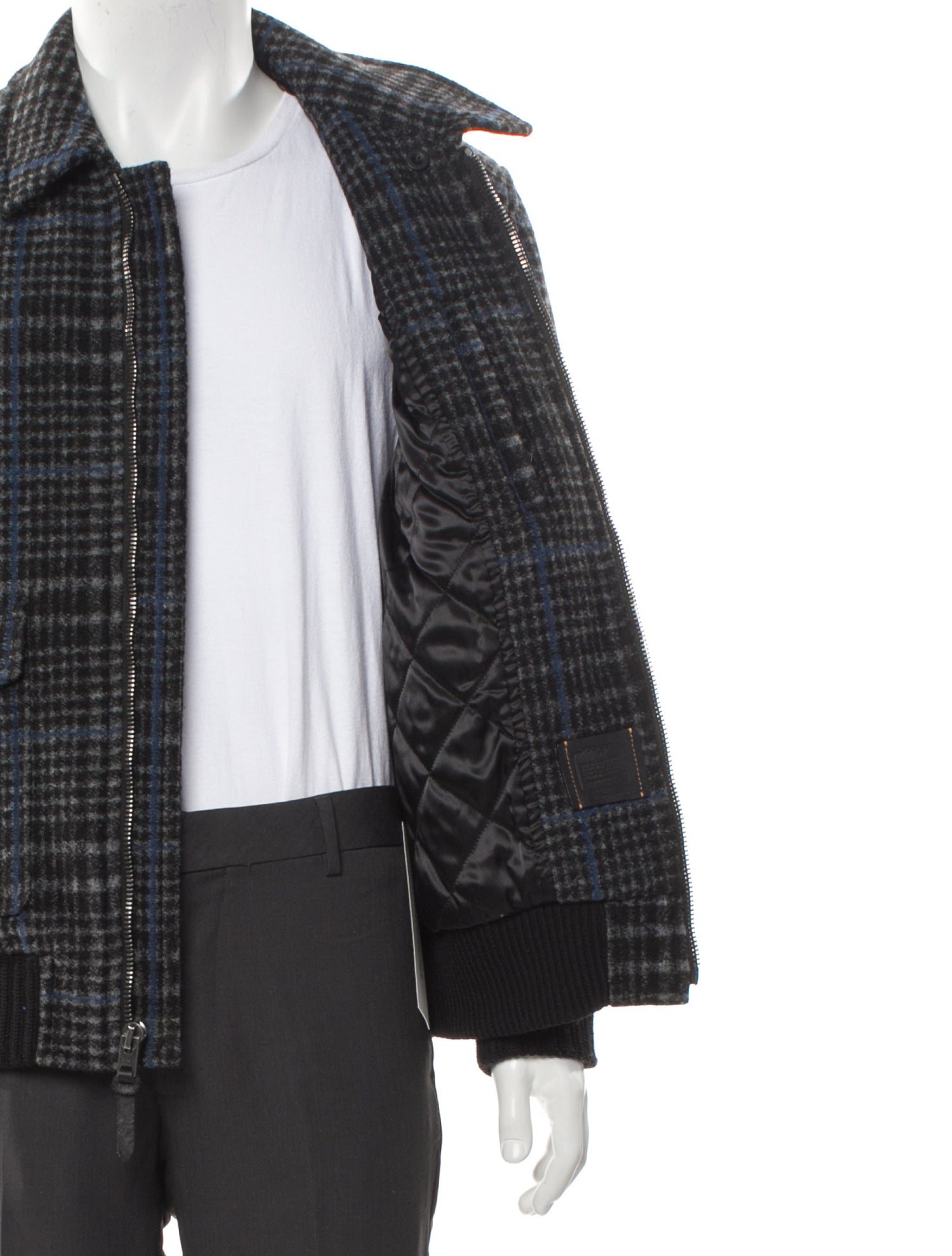 Coach 1941 Plaid Print Bomber Jacket