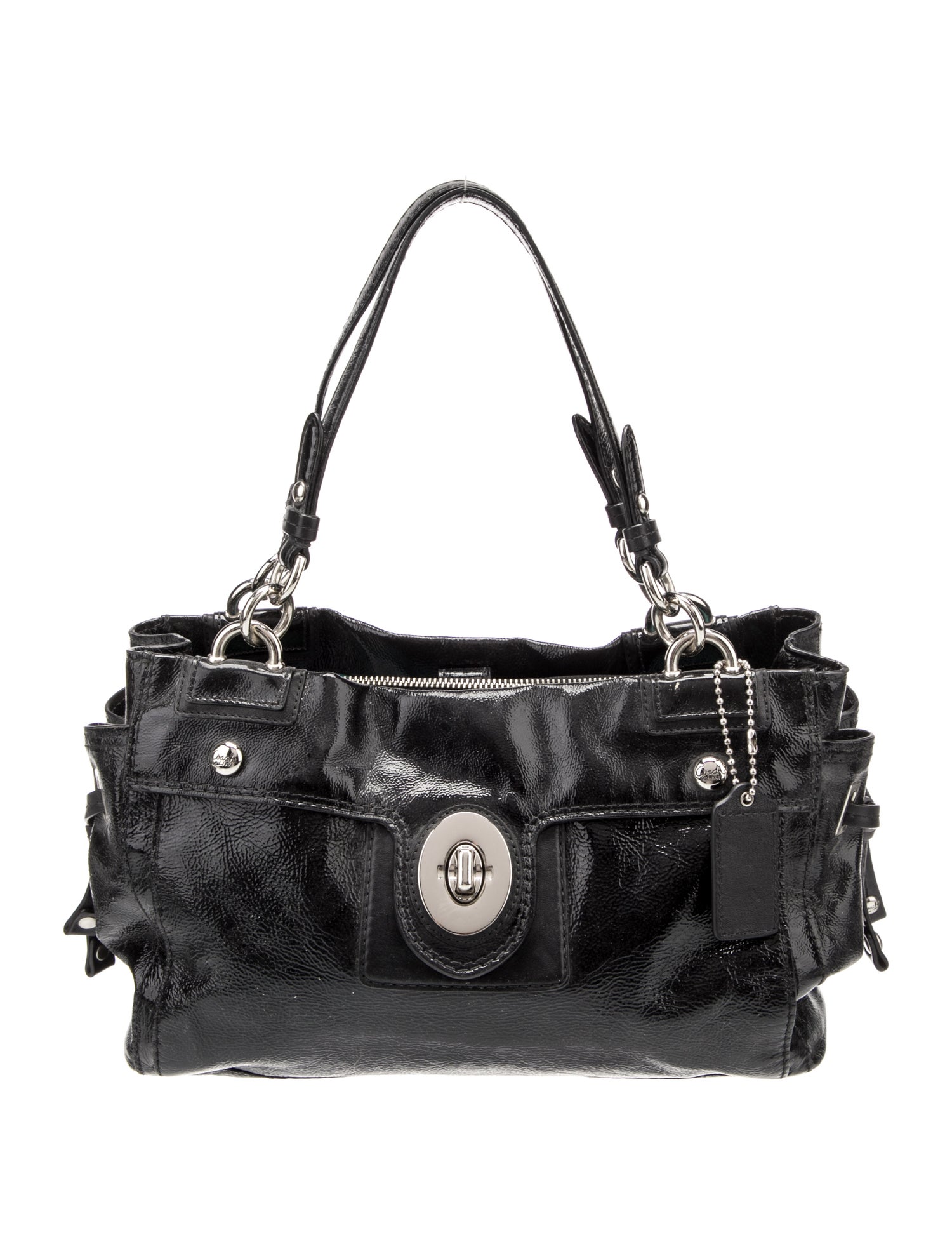 Coach 1941 Patent Leather Top Handle Bag