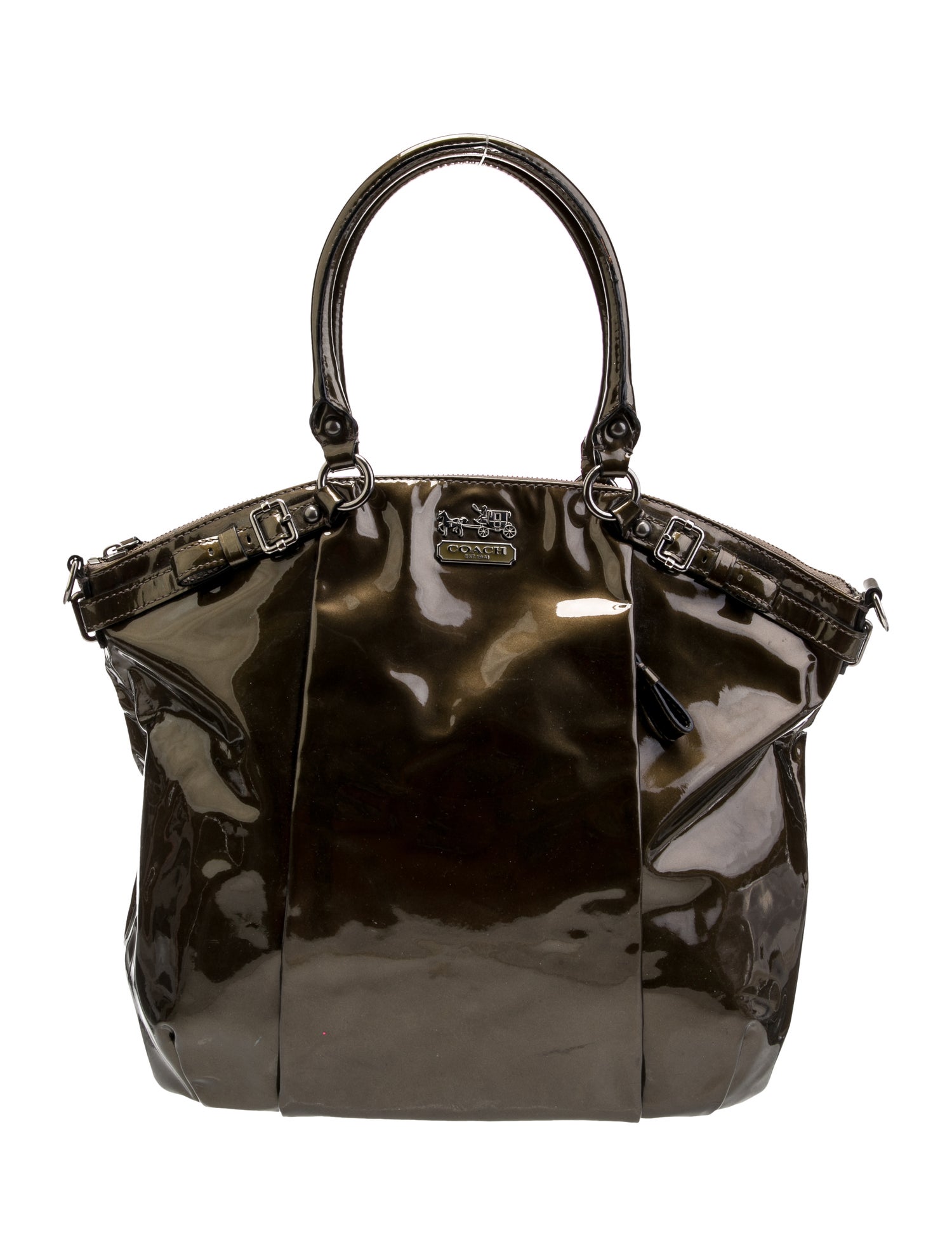 Coach 1941 Patent Leather Top Handle Bag