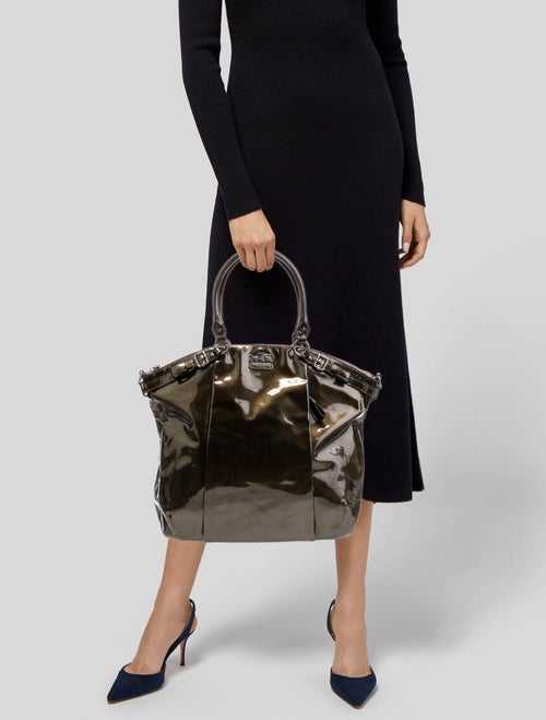 Coach 1941 Patent Leather Top Handle Bag