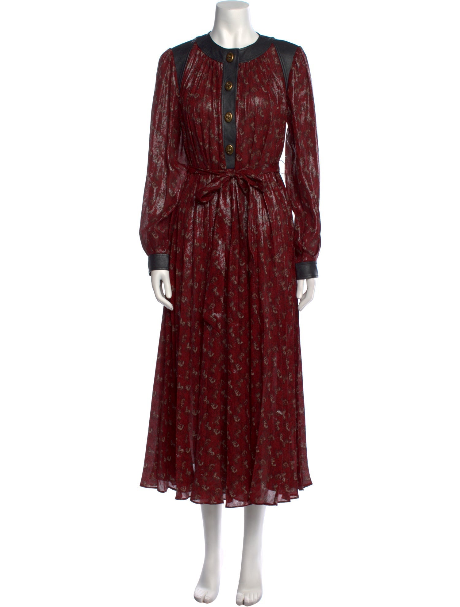 Coach 1941 Crew Neck Midi Length Dress