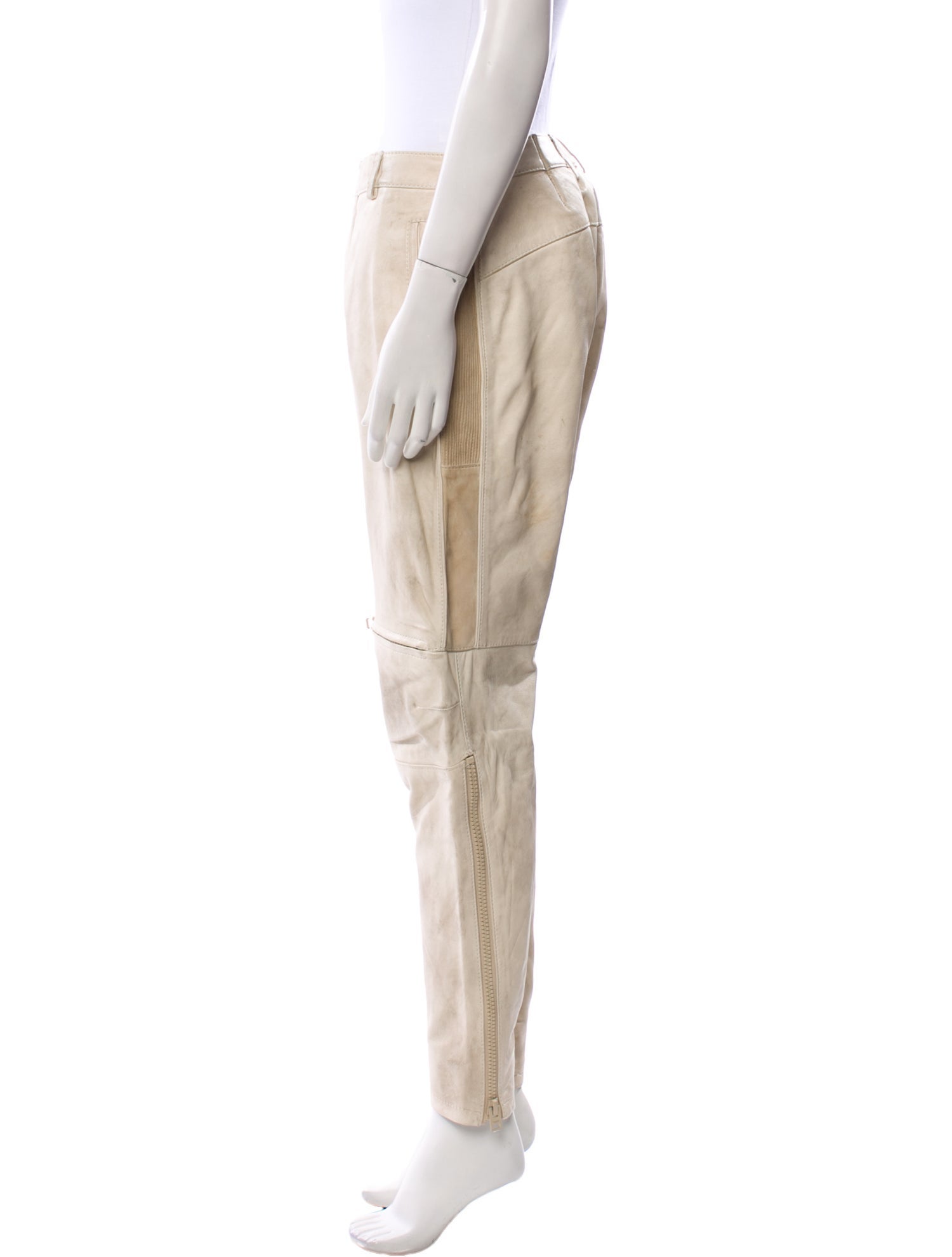 Coach 1941 Lamb Leather Skinny Leg Pants