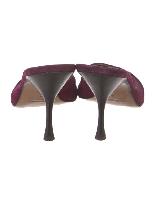 Coach 1941 Suede Ruffle Embellishment Slides