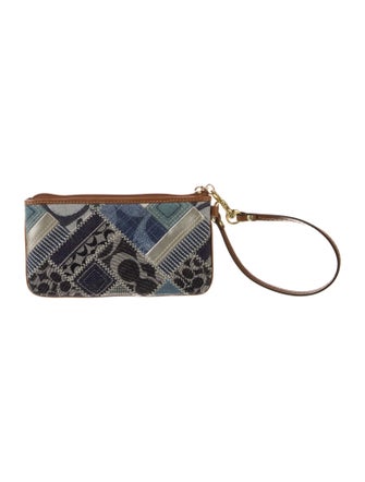 Coach 1941 Denim Printed Wristlet
