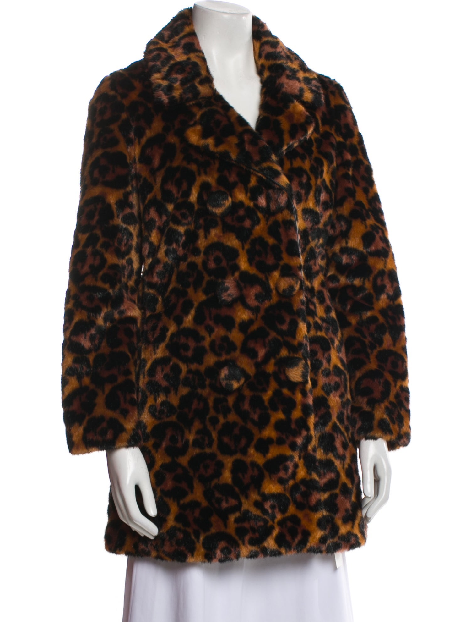 Coach 1941 Animal Print Faux Fur Coat
