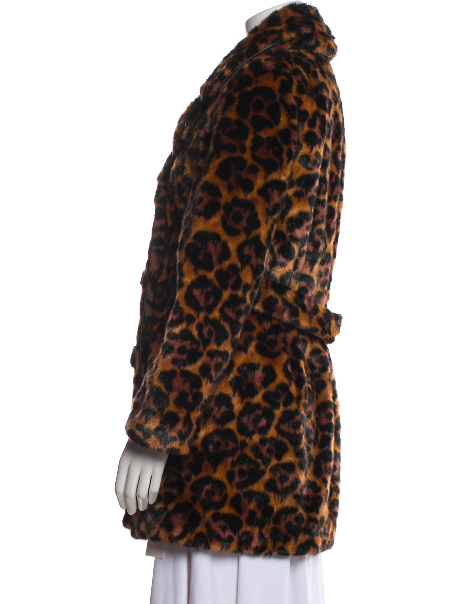 Coach 1941 Animal Print Faux Fur Coat