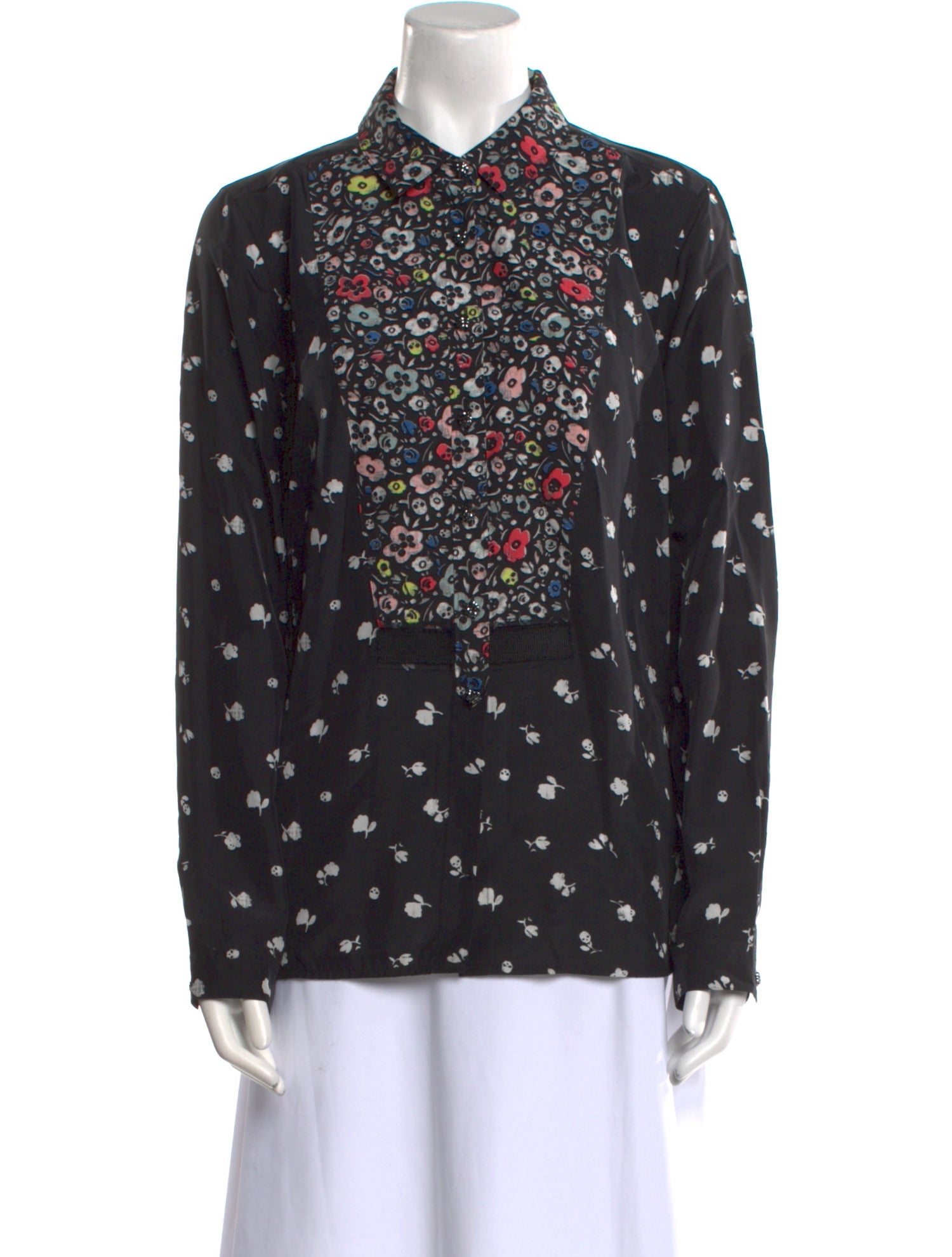 Coach 1941 Floral Print Long Sleeve Button-Up Top w/ Tags