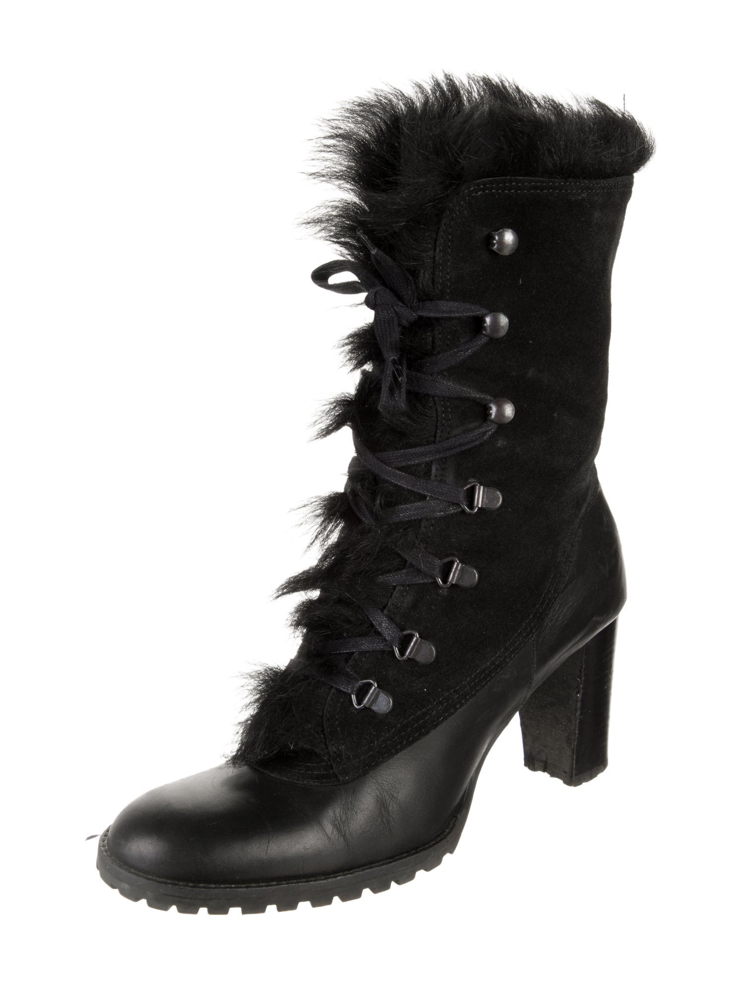 Coach 1941 Leather Lace-Up Boots