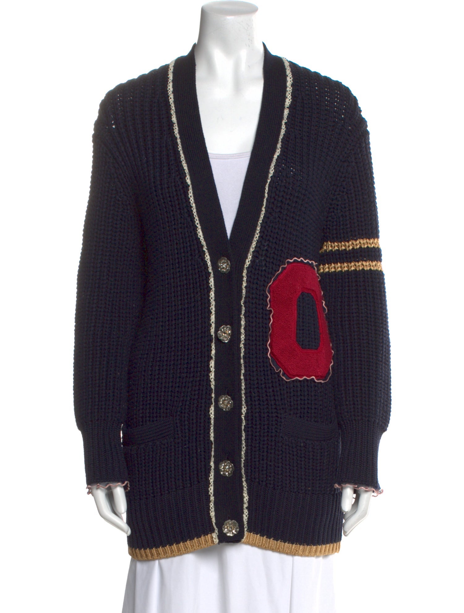 Coach 1941 Printed V-Neck Sweater