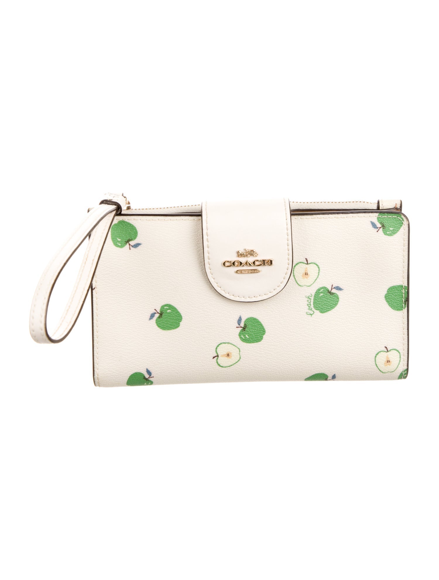 Coach 1941 Saffiano Leather Printed Wristlet