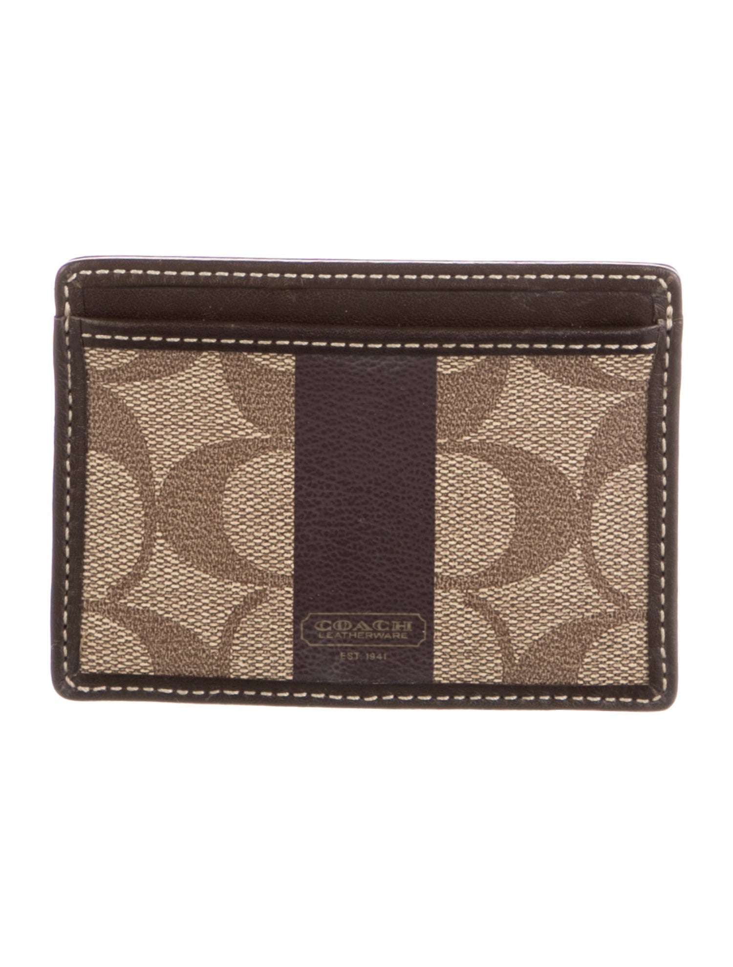 Coach 1941 Leather Printed Card Holder