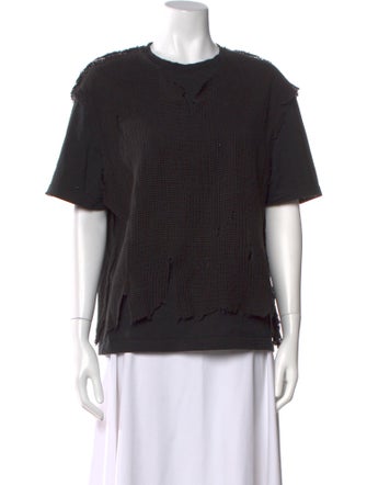 c2h4 Crew Neck Short Sleeve Sweatshirt