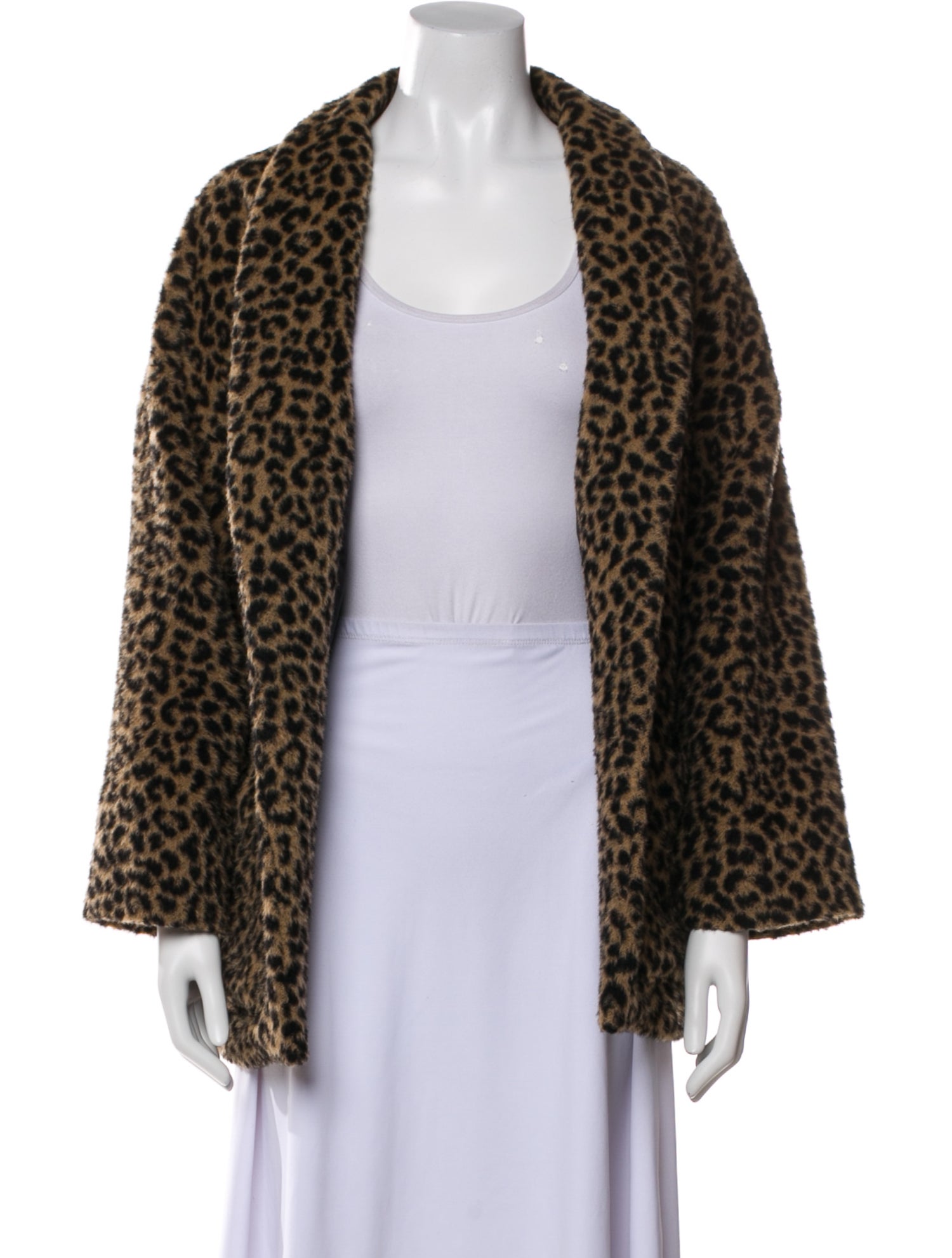 Horses Atelier Alpaca Animal Print Faux Fur Jacket