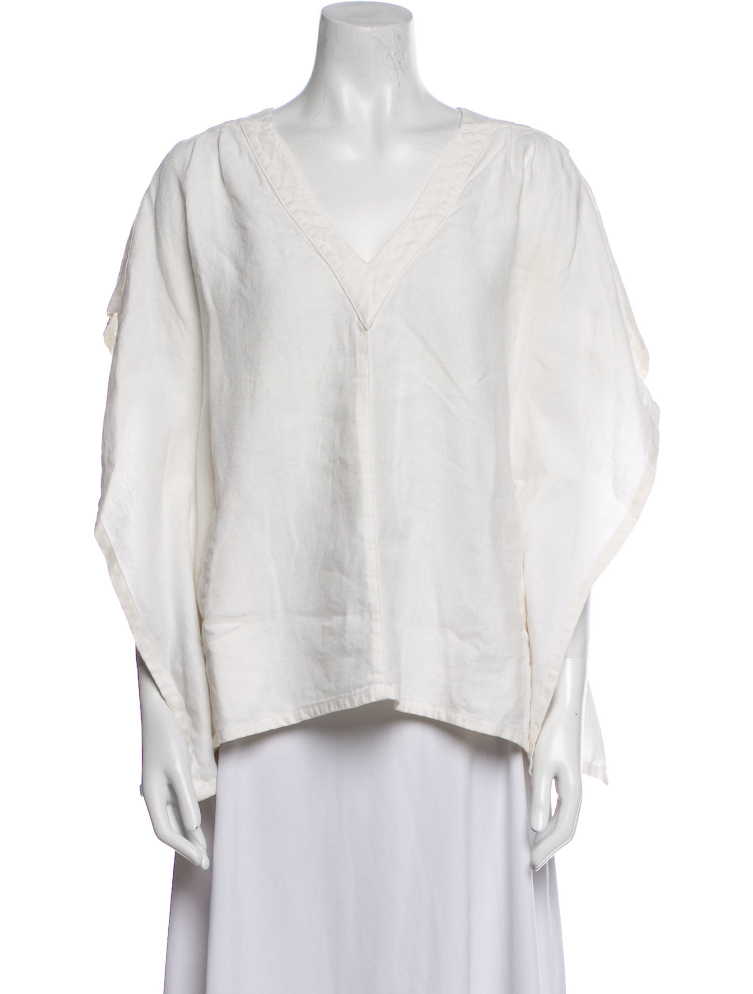 Horses Atelier Linen V-Neck Blouse