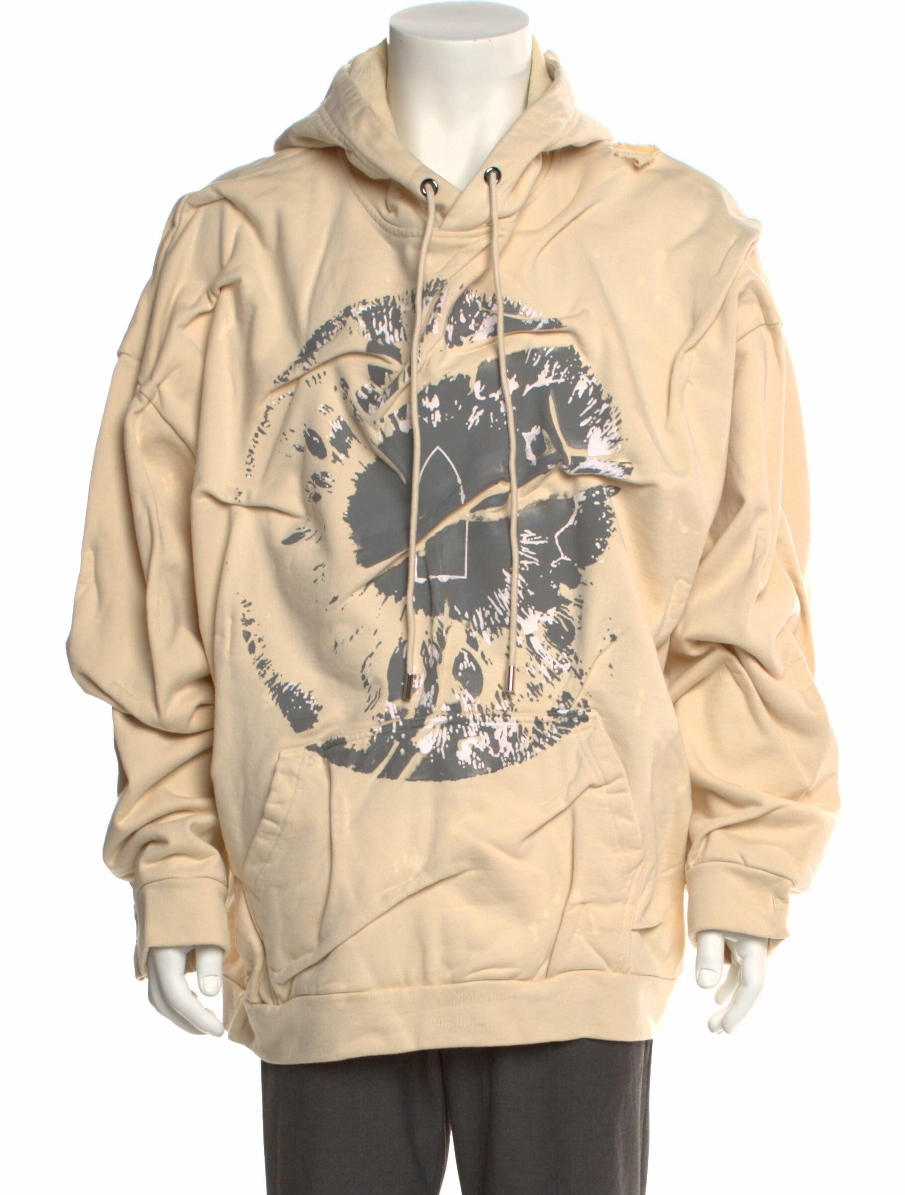 Who Decides War Graphic Print Crew Neck Hoodie