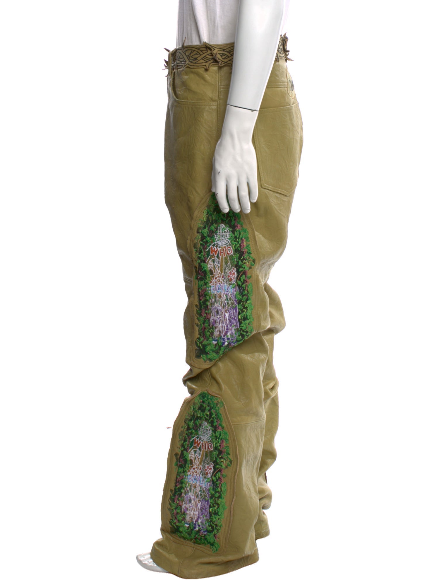 Who Decides War Leather Cargo Pants