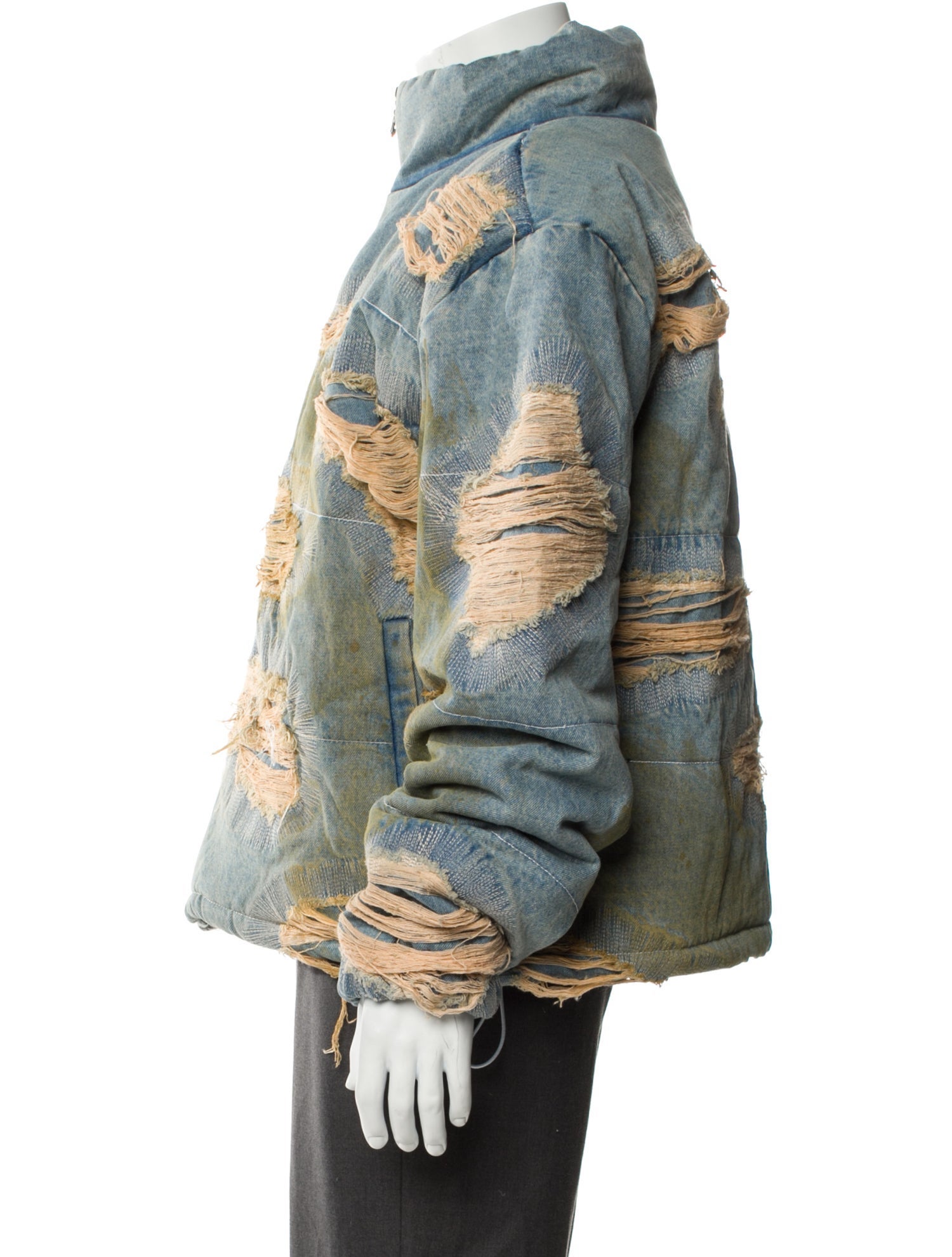 Who Decides War Printed Denim Jacket
