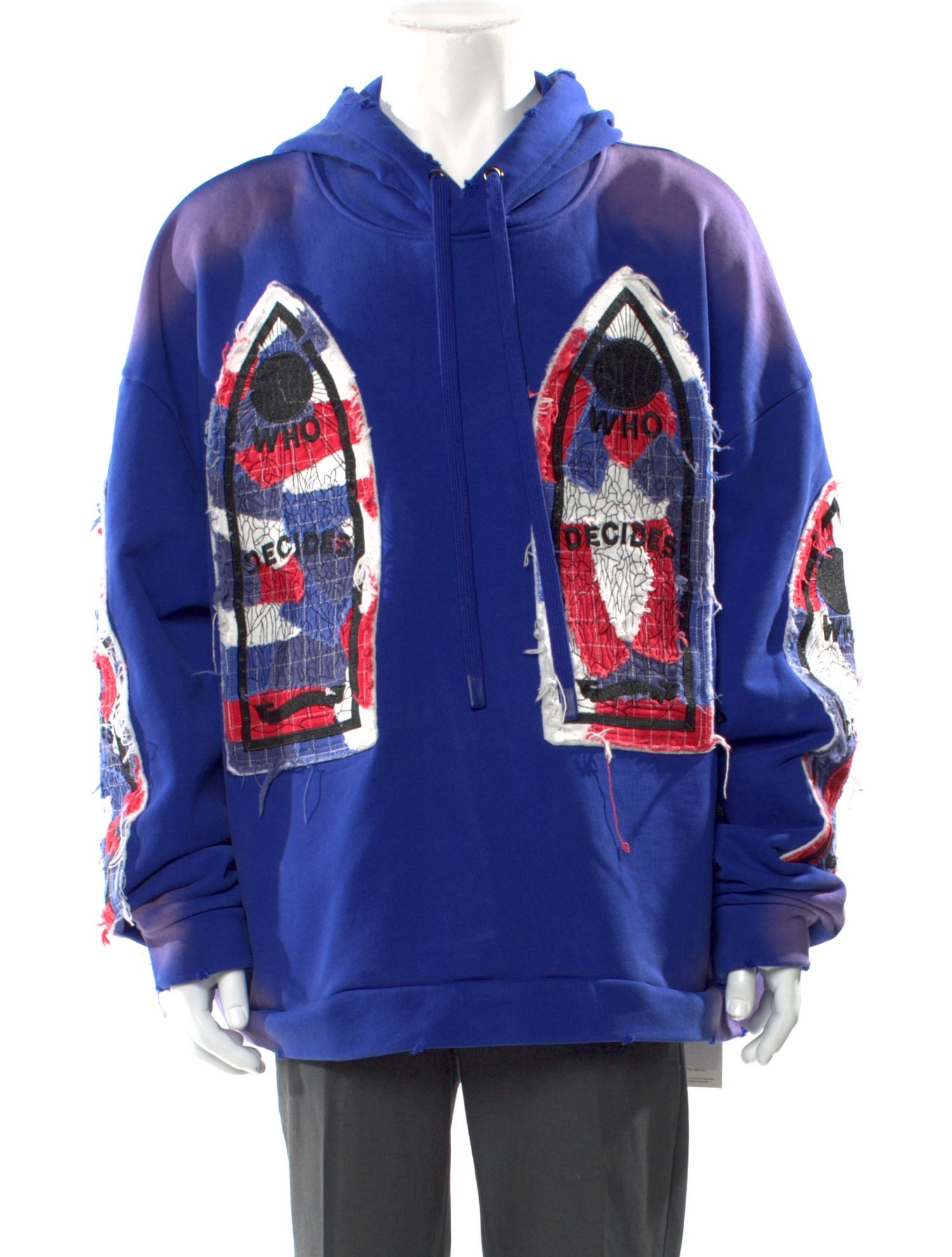 Who Decides War Glory Fabricated Graphic Print Hoodie