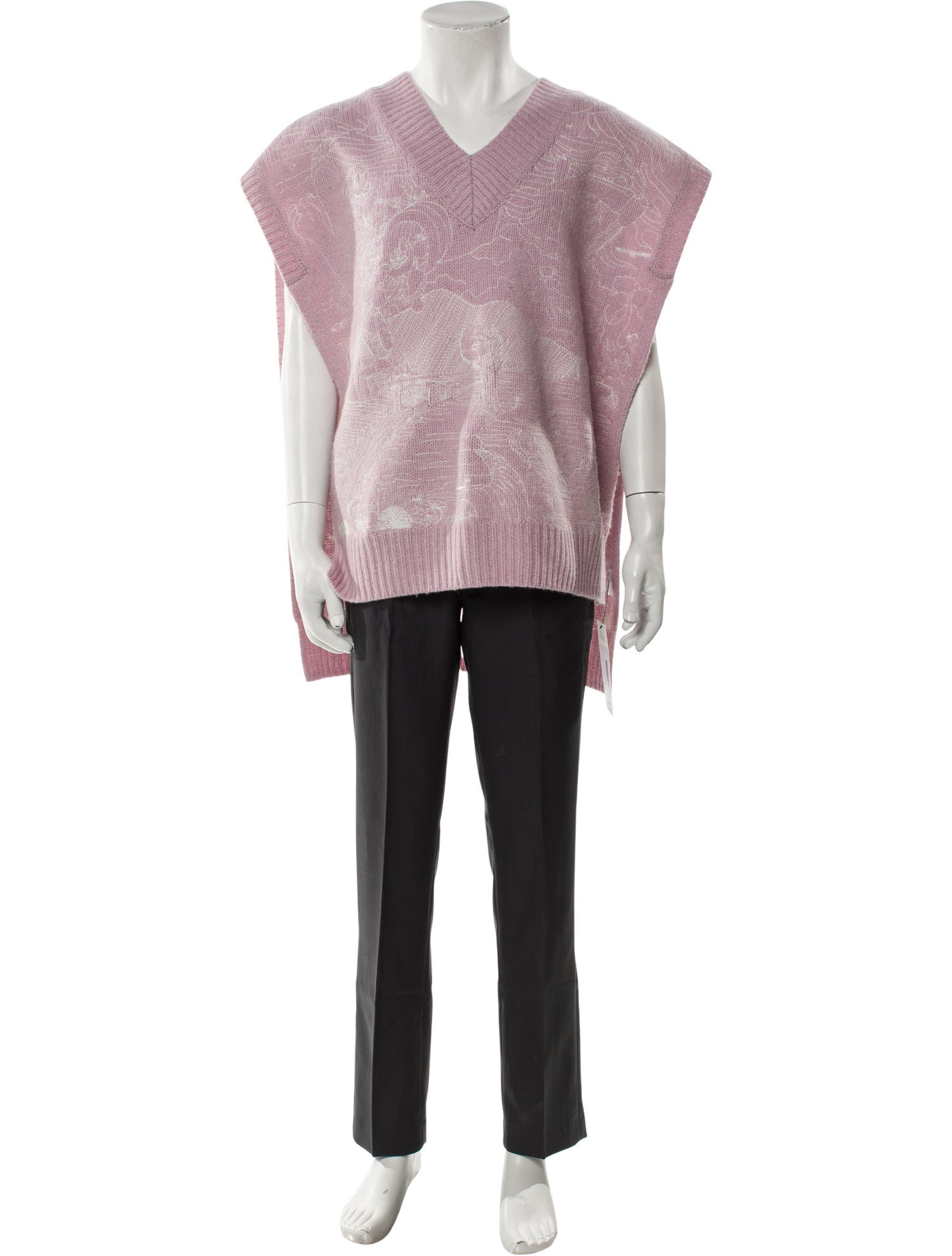 Who Decides War 'Lilac' Duality Wool Sweater Vest w/ Tags